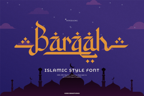 Barqah: A Script Font with Graceful Elegance for Editorial Design
