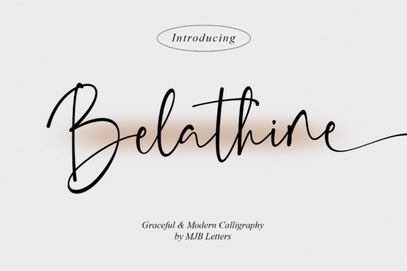 Belathine: A Script Font for Elegant Web Design