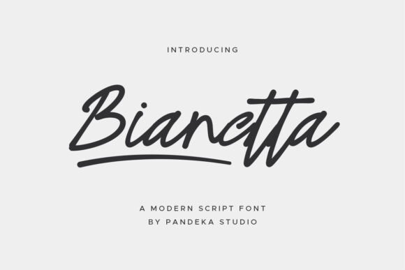 Bianetta Script Font for Handmade Creations