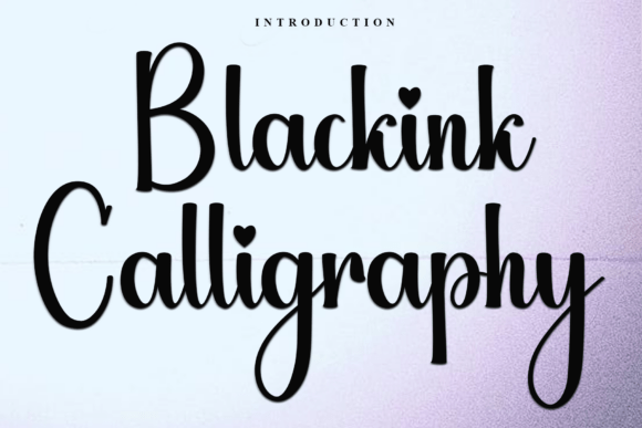 Blackink Calligraphy: A Festive Script for Digital Design
