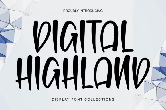 Digital Highland: A Script Font for Editorial Elegance