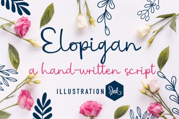 Elopigan: A Script Font for Crafting with Grace