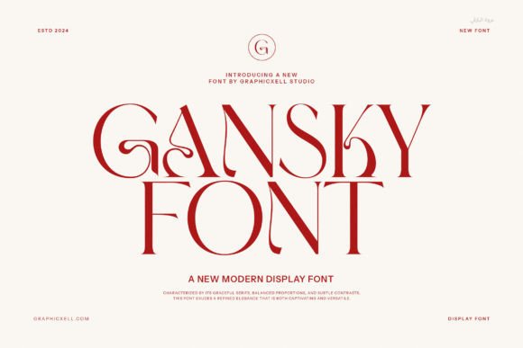 Gansky: A Serif Font That Elevates Your Brand
