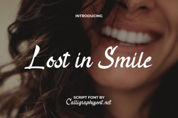 Lost in Smile: A Script Font for Editorial Elegance