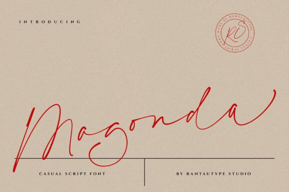 Magonda: The Script Font That Elevates Your Brand’s Visual Story