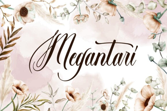 Megantari: A Script Font for Editorial Elegance