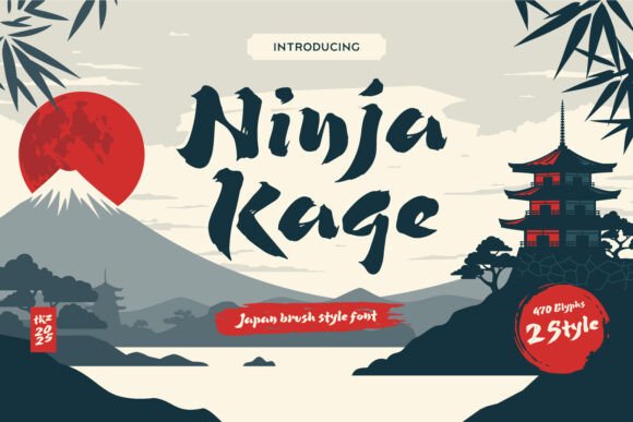 Ninja Kage: A Script Font for Editorial Design