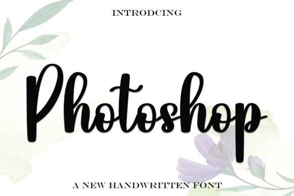 Photoshop: A Script Font That Elevates Digital Branding