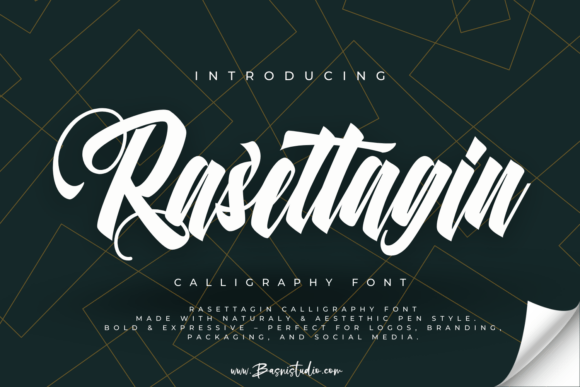 Rasettagin: A Bold Script Font for Modern Campaigns