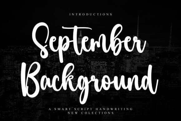 September Background: A Timeless Script for Editorial Design