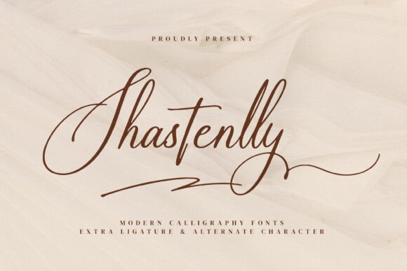 Shastenlly: A Modern Calligraphy Font for Digital Design