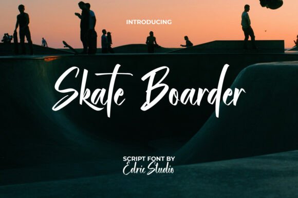 Skate Boarder: A Font That Moves With the Story