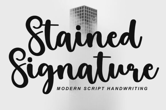 Stained Signature: A Font That Adds Elegance to Branding